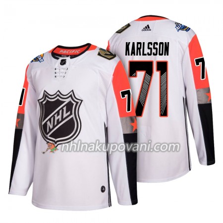 Vegas Golden Knights Dresy William Karlsson 71 2018 NHL All-Star Pacific Division Adidas Bílá Authentic - Pánské
